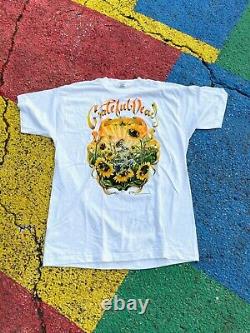 VTG NWOT Rare 1994 Grateful Dead Skeleton Sunflower Fall Tour Graphic Shirt XL