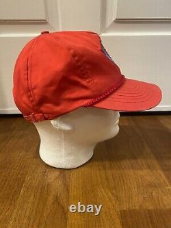 VTG Rare Otto cap red Grateful Dead Steal Your Face pull Strap adjustable Hat