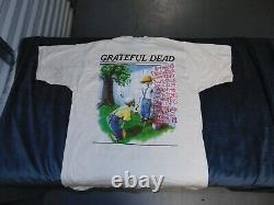 Very Rare Grateful Dead Sunday Post Style Tshirt Vintage Large Nwot Double Side