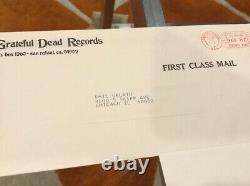 Very Rare Grateful Dead Wake of the Fld 1973 Pstcard w Fan Club Letter & Envelop