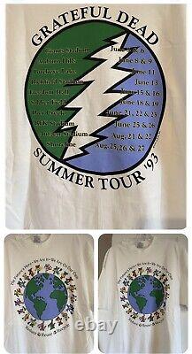 Very Rare Vintage Grateful Dead Shirt The futures Here Summer 1993 Tour-Reuse
