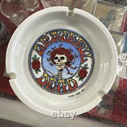 Vintage 1971 GDM Inc Grateful Dead Band Ceramic Ashtray RARE
