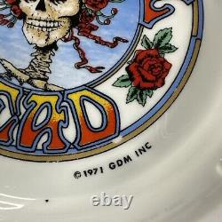 Vintage 1971 GDM Inc Grateful Dead Band Ceramic Ashtray RARE