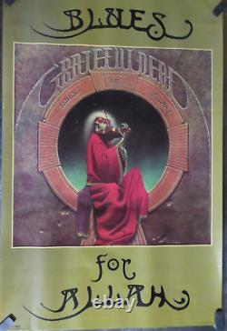 Vintage 1987 Grateful Dead Blues for Allah Poster 24x36 in RARE