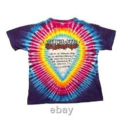 Vintage 1987 Grateful Dead Fall Tour tie-dye Band T Shirt Size XL Rare