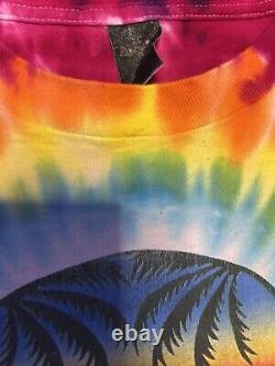 Vintage 1987 Grateful Dead Fall Tour tie-dye Band T Shirt Size XL Rare