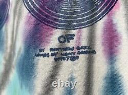 Vintage 1987 Psychedelic Rave Grateful Tie Dye Vitruvian Fractal T Shirt Rare XL
