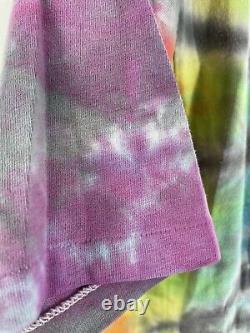 Vintage 1987 Psychedelic Rave Grateful Tie Dye Vitruvian Fractal T Shirt Rare XL