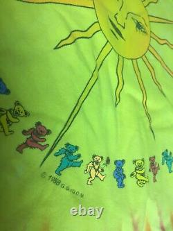 Vintage 1988 Grateful Dead Dancing Sun Shirt Extremely Rare GDM Size Large