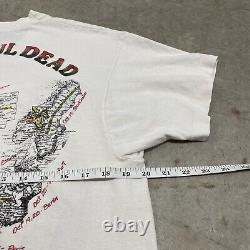 Vintage 1990 Grateful Dead Without A Net World Tour Clown T-shirt Size Medium