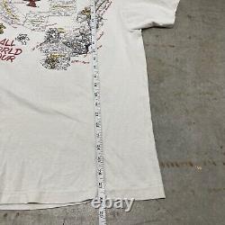 Vintage 1990 Grateful Dead Without A Net World Tour Clown T-shirt Size Medium