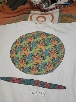 Vintage 1993 Grateful Dead MC Escher Dancing Bears Art Band Tee Shirt XL