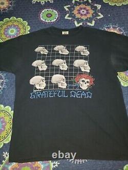 Vintage 1993 Grateful Dead'Truckin' XL Shirt Liquid Blue Super Rare! Jerry Era