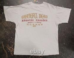 Vintage 1993 RARE Grateful Dead Boston Garden XL Tour Shirt Colonial Horse Folk