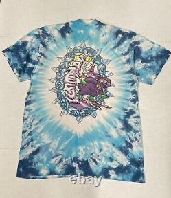 Vintage 1994 Grateful Dead Snowboard Ski David Opie Liquid Blue XL Rare T Shirt