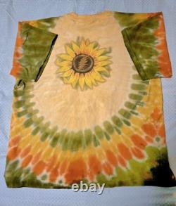 Vintage 1994 Grateful Dead Summer Tour Tie Dye Shirt Mens 2XL 90s Sunflower Rare