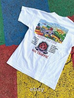 Vintage 1994 Grateful Dead Summer Tour with Traffic RARE Graphic Shirt USA XL