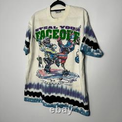 Vintage 1994 Rare Grateful Dead Steal Your Faceoff Shirt Liquid Blue Size XL