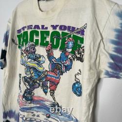 Vintage 1994 Rare Grateful Dead Steal Your Faceoff Shirt Liquid Blue Size XL