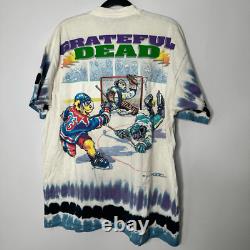 Vintage 1994 Rare Grateful Dead Steal Your Faceoff Shirt Liquid Blue Size XL