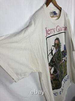 Vintage 1995 Grateful Dead Jerry Garcia Last Tour RARE! 2XL White Fare Thee Well