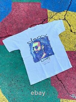 Vintage 1995 Jerry Garcia Lives in Our Hearts RIP Graphic art Shirt Rare USA XL