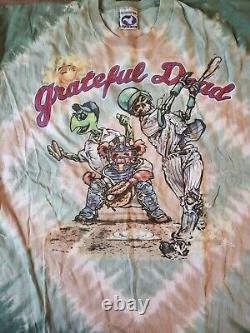 Vintage 1997 Grateful Dead'Steal Your Base' Liquid Blue T-Shirt RARE