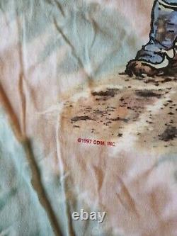 Vintage 1997 Grateful Dead'Steal Your Base' Liquid Blue T-Shirt RARE