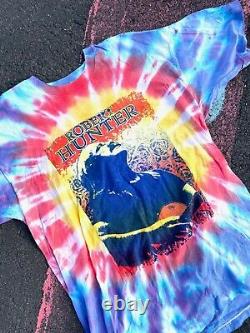 Vintage 1997 Robert Hunter RARE Grateful Dead our NEW tie dye band shirt sz XL