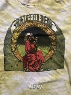 Vintage 70s Grateful Dead 1975 Blues for Allah Rare green tie dye color USA sz L