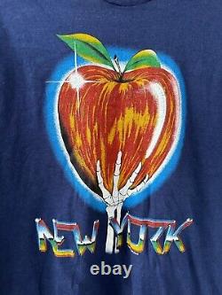 Vintage 80s 1983 Grateful Dead New York City Big Apple RARE Band T-Shirt Size L