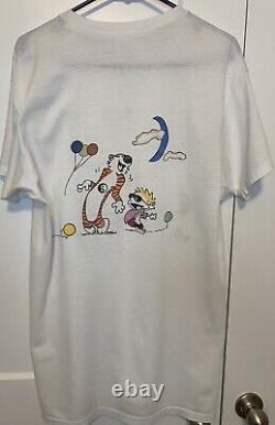 Vintage 80s Grateful Dead Calvin And Hobbes Single Stitch Size XL 21.5x31 RARE