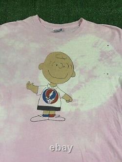Vintage 80s Grateful Dead Charlie Brown Mister Charlie T Shirt Rare Sz XL, L Fit