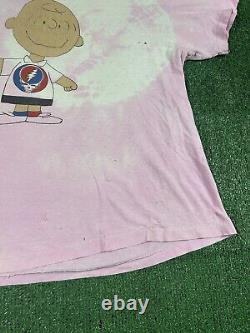 Vintage 80s Grateful Dead Charlie Brown Mister Charlie T Shirt Rare Sz XL, L Fit