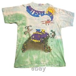 Vintage 90s 90s Grateful Dead T-Shirt Tie Dye XL Japan Import Rare