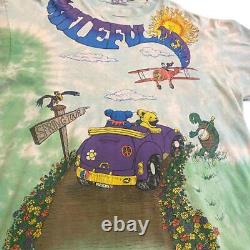 Vintage 90s 90s Grateful Dead T-Shirt Tie Dye XL Japan Import Rare