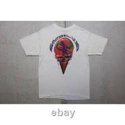 Vintage 90s Grateful Dead Chicago Dead Ice Cream 1990 Size L Rare Liquid Blue