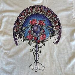 Vintage 90s Grateful Dead Shirt Spring Tour 1994 Dubois L Rare GDM March White