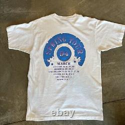 Vintage 90s Grateful Dead Shirt Spring Tour 1994 Dubois L Rare GDM March White