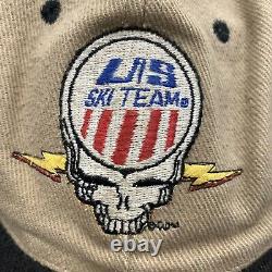 Vintage 90s Grateful Dead SnapBack Hat US Ski Team Rare