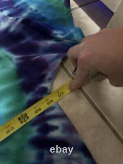 Vintage 90s Jerry Garcia Tribute Shirt XXL Rare Tie Dye Blue Purp Grateful Dead