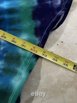 Vintage 90s Jerry Garcia Tribute Shirt XXL Rare Tie Dye Blue Purp Grateful Dead