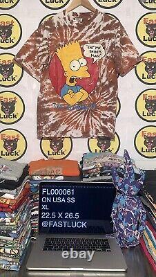 Vintage Bart Simpson Tie Dye Grateful Dead Lot Tee Rare XL