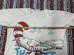 Vintage DR. SEUSS T-shirt 1994 Rare XL Grinch Cat In The Hat OG BANNED