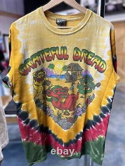 Vintage Deadstock Grateful Dead Dread Tie Dye Rasta Size M