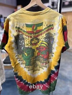 Vintage Deadstock Grateful Dead Dread Tie Dye Rasta Size M