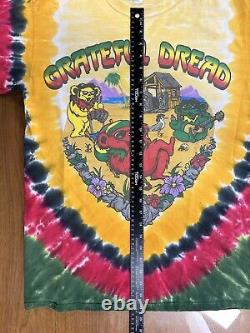 Vintage Deadstock Grateful Dead Dread Tie Dye Rasta Size M