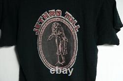 Vintage Grateful Dead 1970's Double Sided Black T-Shirt with Jethro Tull Rare