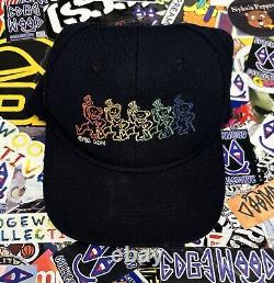 Vintage Grateful Dead 1993 Dancing Bears SnapBack Hat Rare Broken Snaps As Is