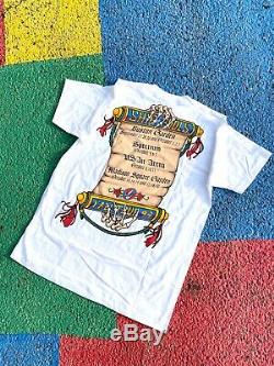 Vintage Grateful Dead 1993 Ship of Fools RARE White liquid blue shirt USA gdm XL